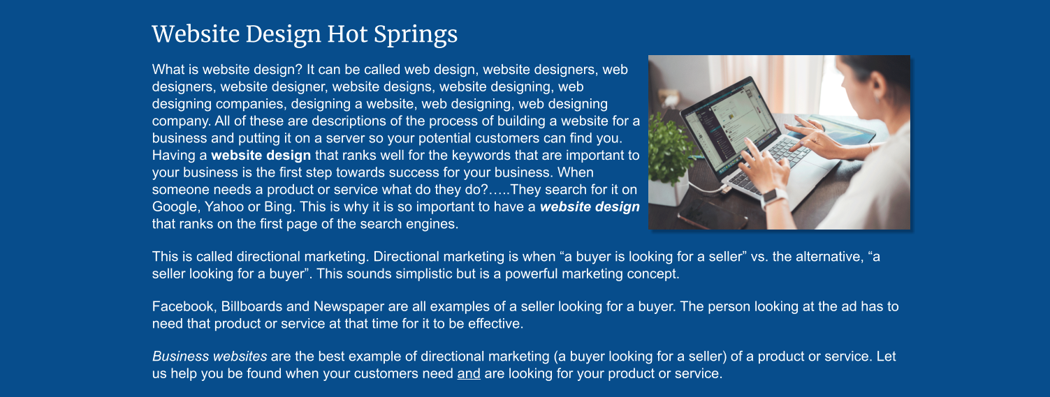 web design hot springs arkansas