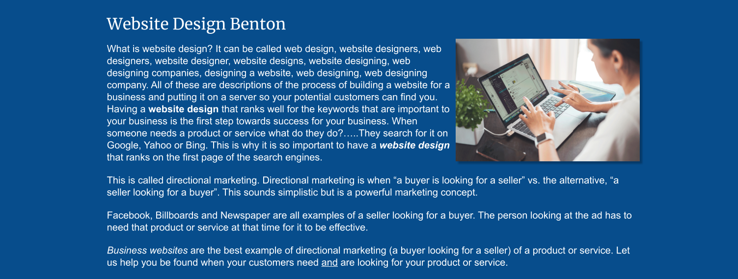 web design benton arkansas