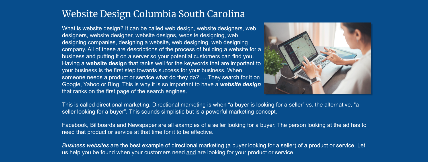 web design columbia SC